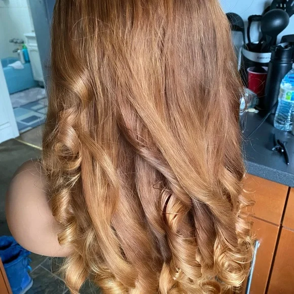 Luxury Honey blonde lace frontal human hair wig - Picture 6 of 9